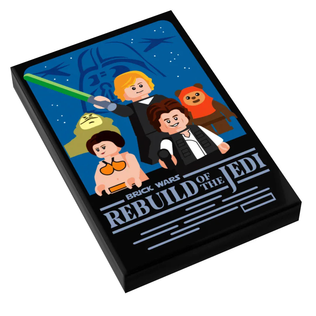 Brick Wars: Rebuild of the Jedi Movie Tile Cover (2x3 Tile) - B3 Customs - ToylandEU
