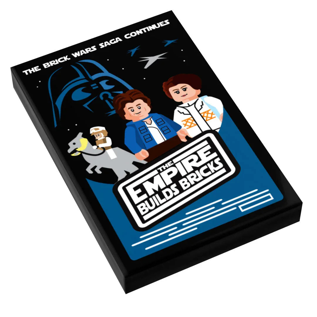 Brick Wars: The Empire Builds Back Movie Tile Cover (2x3 Tile) - B3 Customs - ToylandEU