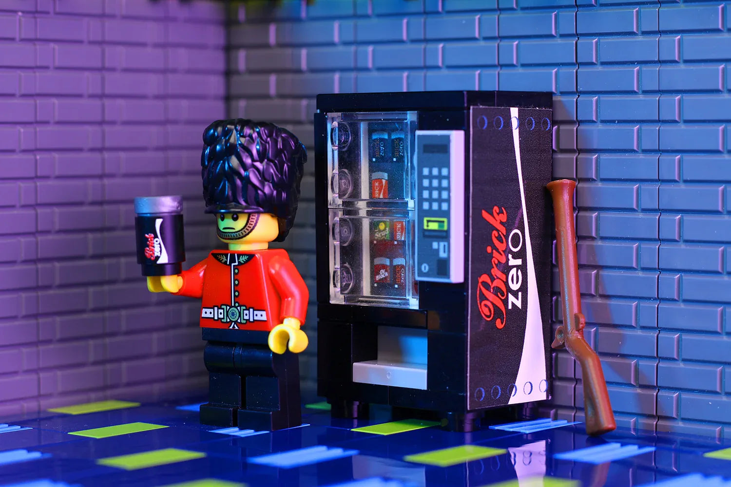Lego Soda Vending Machine With Custom Printed Can Display - ToylandEU
