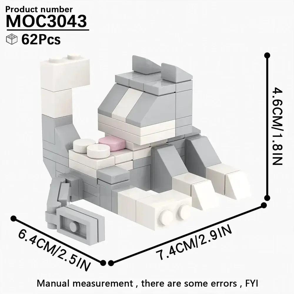  BrickHeadz Building Blocks Set Cute Kitten Ideal Gift -  ToylandEU™