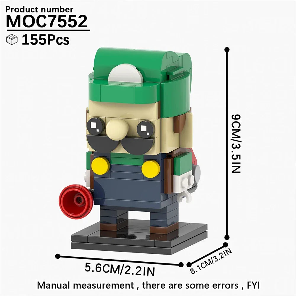 BrickHeadz Style Building Blocks Set For Cartoon Characters - ToylandEU