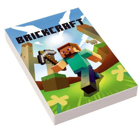 Brickcraft Video Game Cover (2x3 Tile) - B3 Customs - ToylandEU