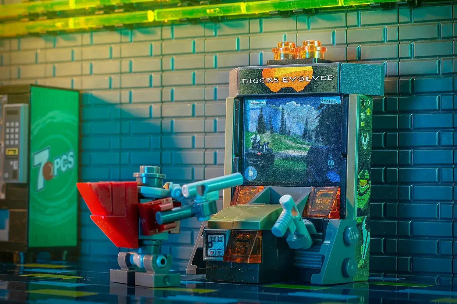 Custom Bricks Evolved Shooter Arcade Game made using LEGO parts - ToylandEU
