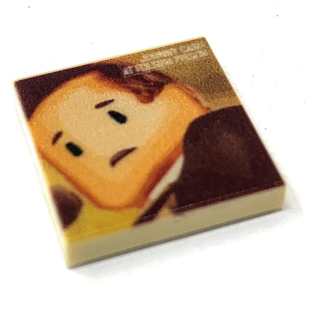 Bricky Cash at Folsom Prison Music Album Cover (2x2 Tile) made using LEGO parts - B3 Customs - ToylandEU