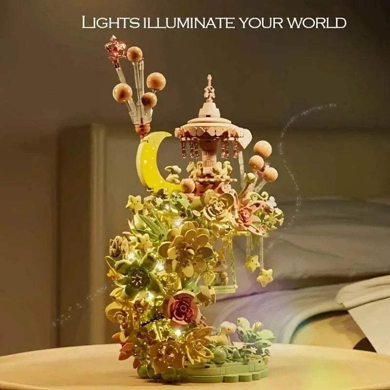  Bright 3D Building Blocks Lighting Carousel Toyland EU -  ToylandEU™