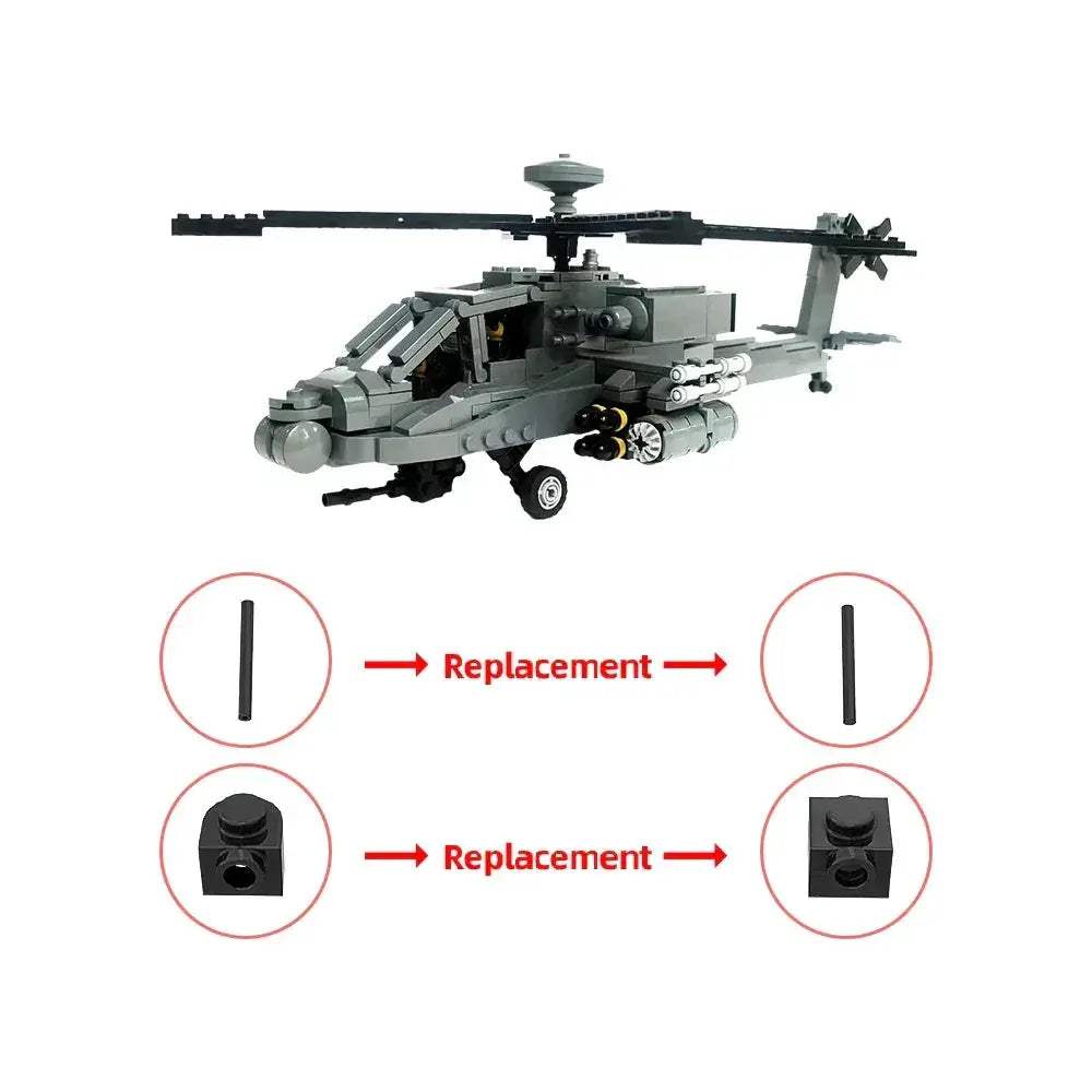  Bright AH64D Apache Longbow Block Kit Toyland EU -  ToylandEU™