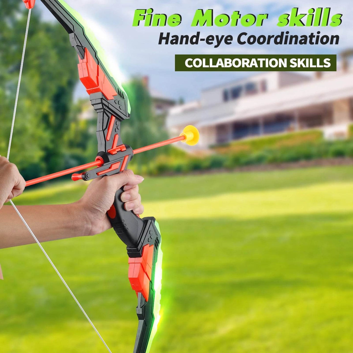 Bright Archery Toy Set Glow In The Dark Outdoor Adventure - ToylandEU