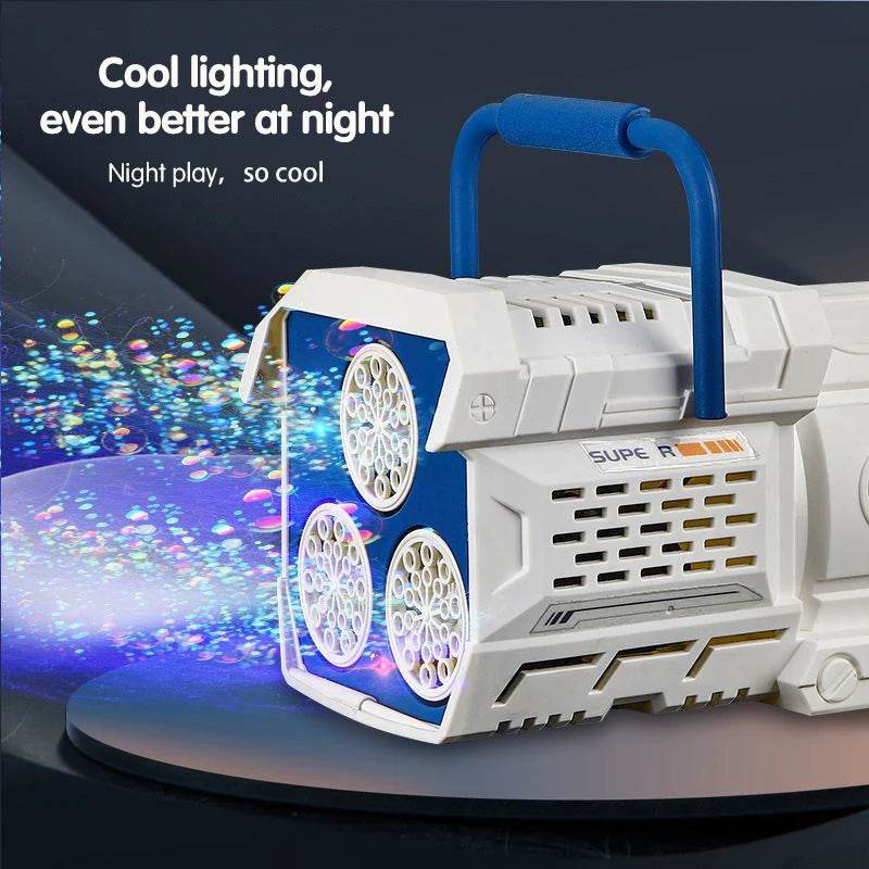 Bright Bubble Gun LED Rocket For Kids Outdoor Parties - ToylandEU