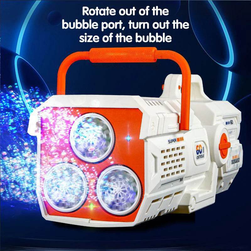 Bright Bubble Gun LED Rocket For Kids Outdoor Parties - ToylandEU