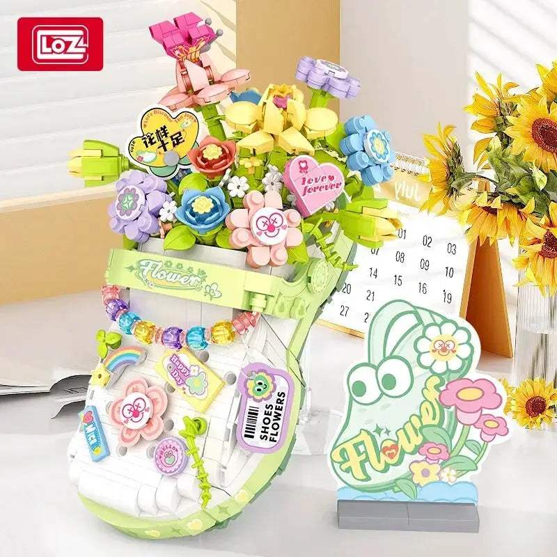  Bright Building Block 2in Flower Ornaments Toyland EU -  ToylandEU™