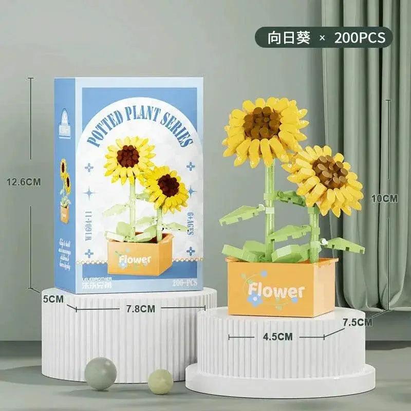  Bright Building Block Kit Flower Bouquet 3D Toyland EU -  ToylandEU™