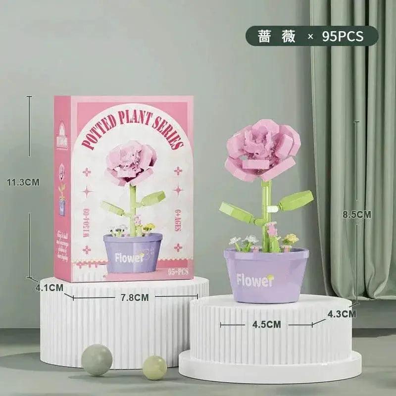  Bright Building Block Kit Flower Bouquet 3D Toyland EU -  ToylandEU™