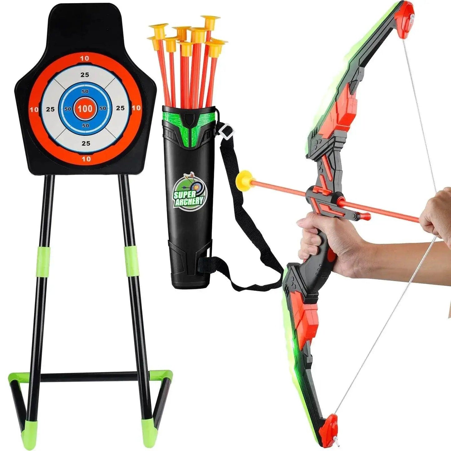  Bright Glow In The Dark Archery Toy Set Toyland EU -  ToylandEU™