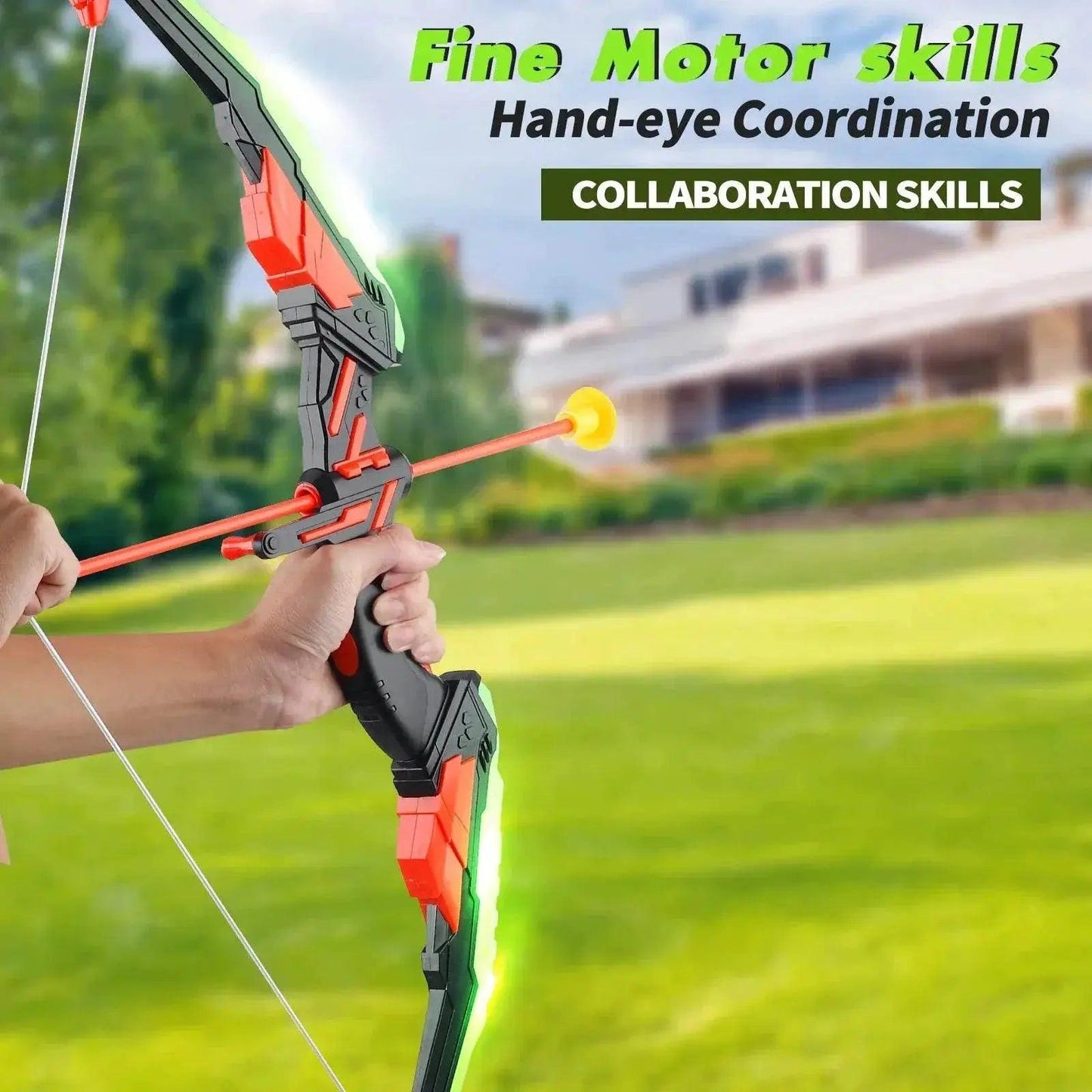  Bright Glow In The Dark Archery Toy Set Toyland EU -  ToylandEU™