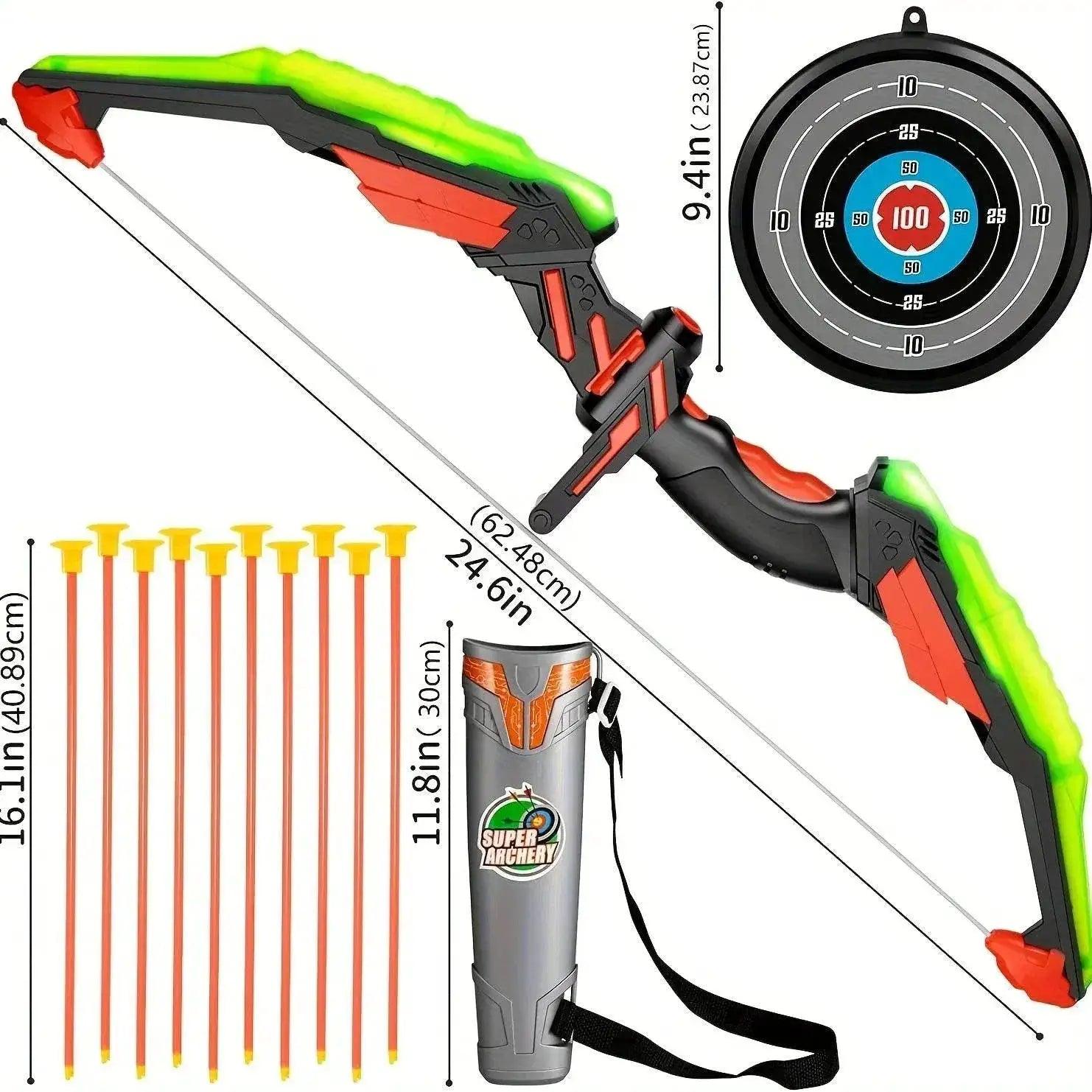  Bright Glow In The Dark Archery Toy Set Toyland EU -  ToylandEU™