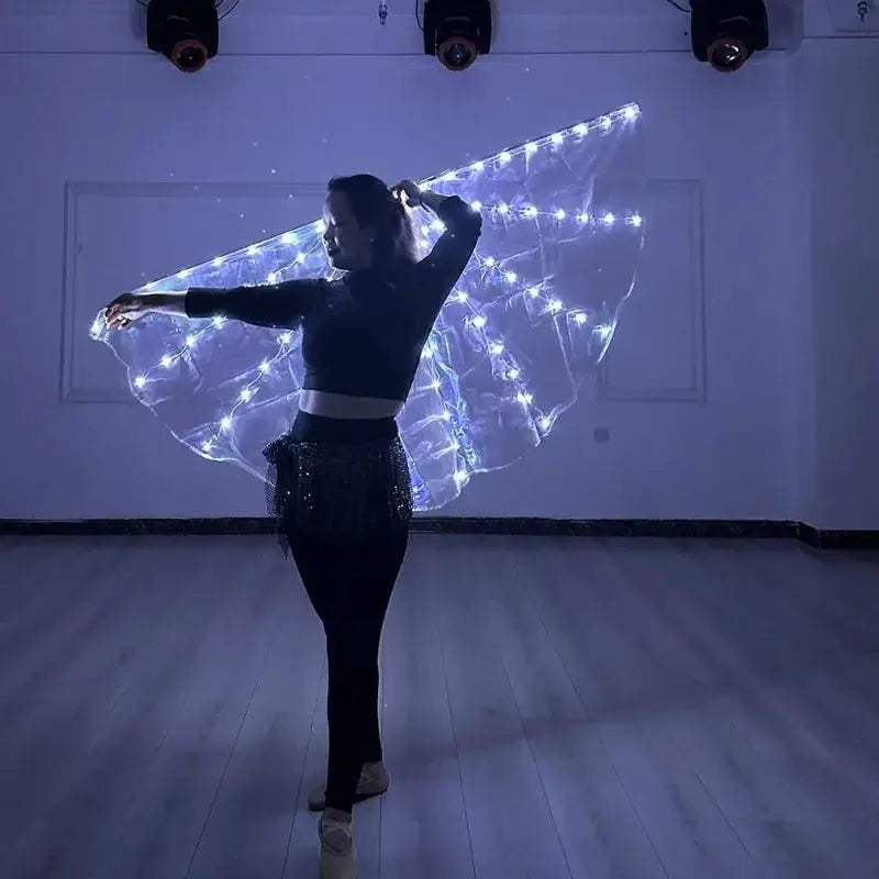 Bright LED Belly Dance Flag 180x90cm For Stage Worship - ToylandEU