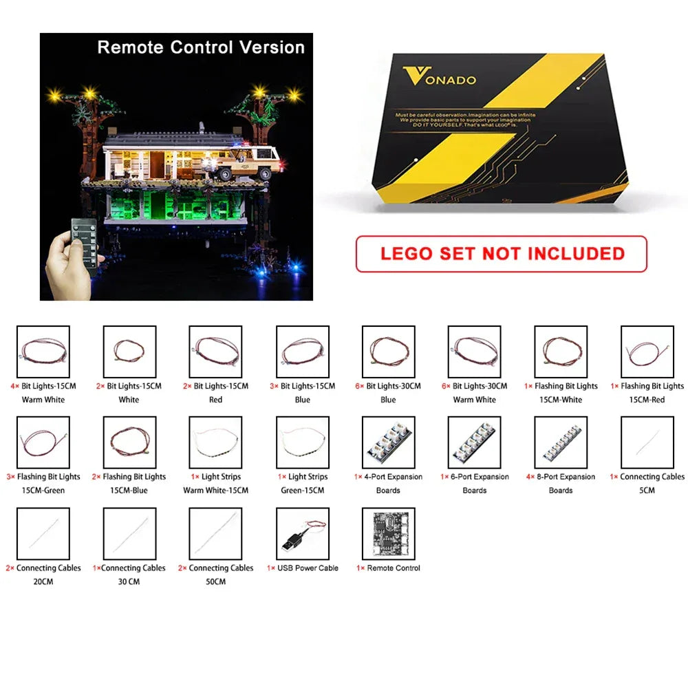 Bright LED Light Set For 75810 Stranger Things LEGO - ToylandEU