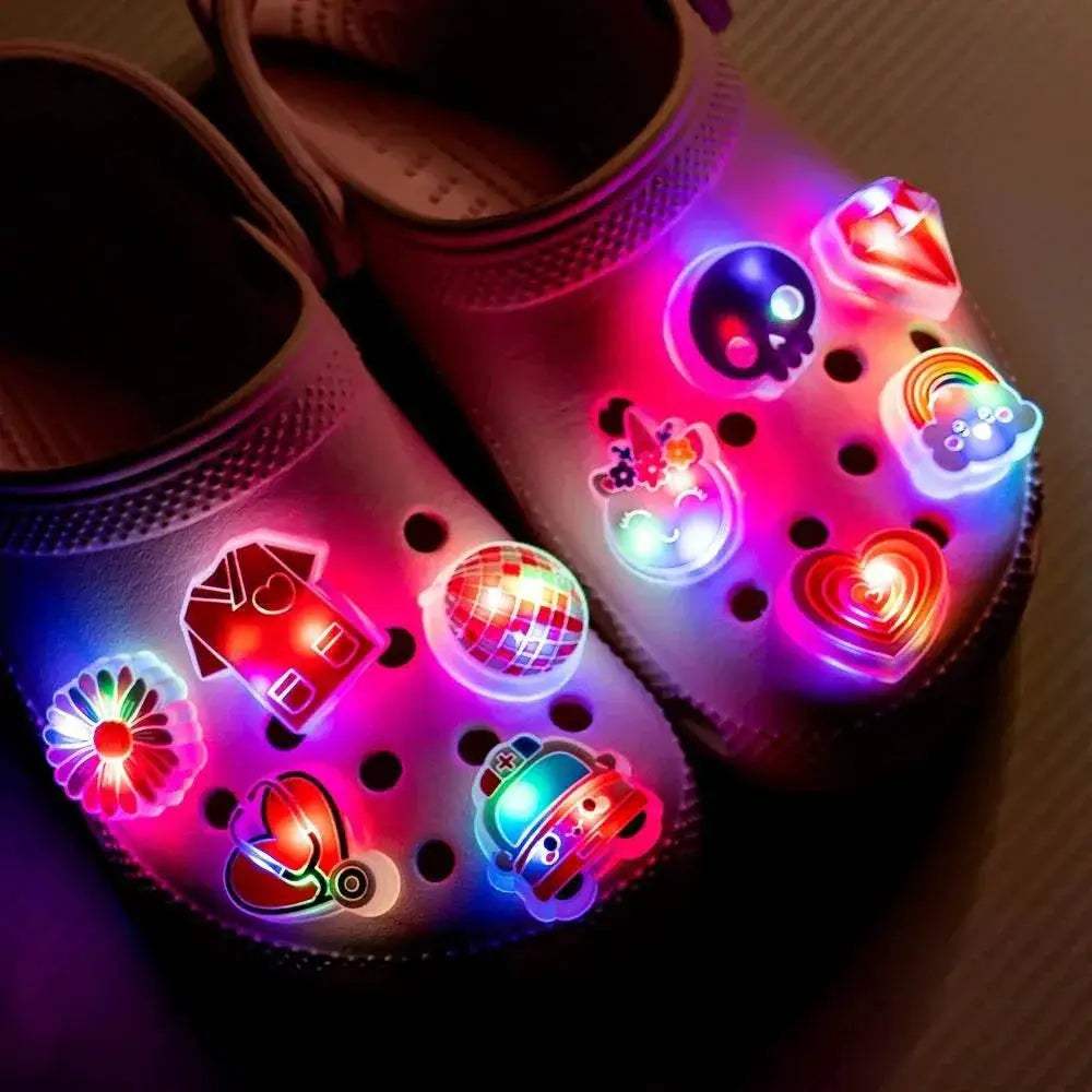  Bright LED Rainbow Flower Shoe Charms 1Pc Toyland EU -  ToylandEU™