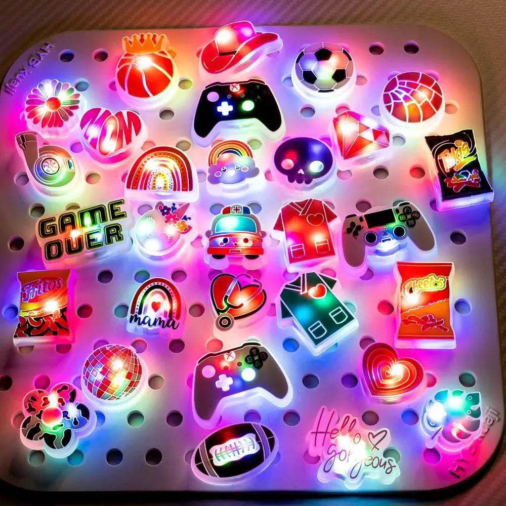  Bright LED Rainbow Flower Shoe Charms 1Pc Toyland EU -  ToylandEU™