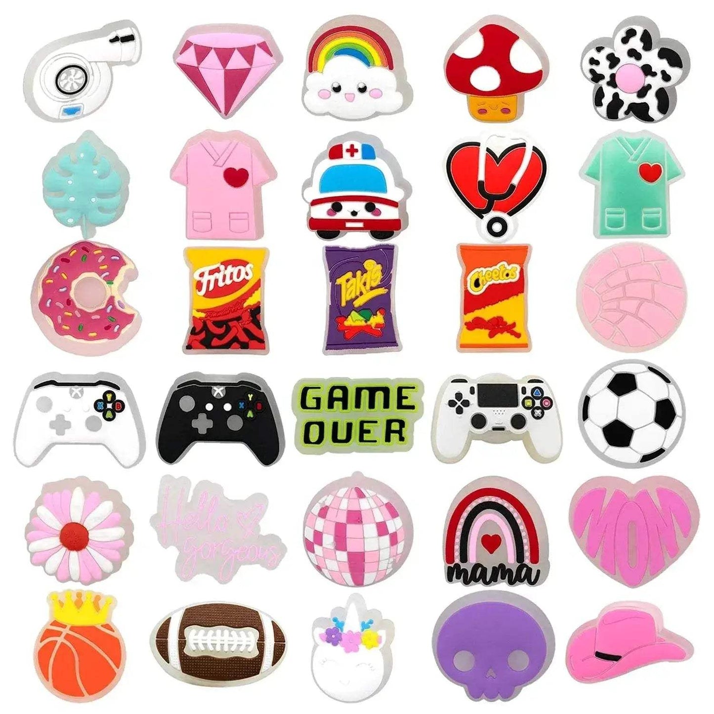  Bright LED Rainbow Flower Shoe Charms 1Pc Toyland EU -  ToylandEU™