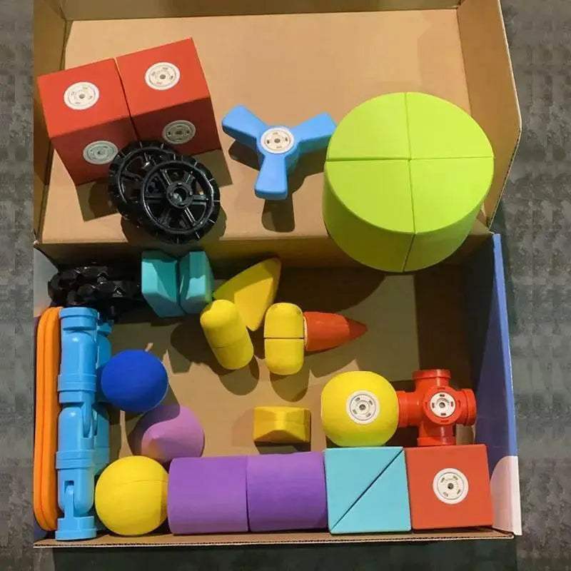  Bright Magnetic Foam Blocks Set 3-6 Toyland EU -  ToylandEU™