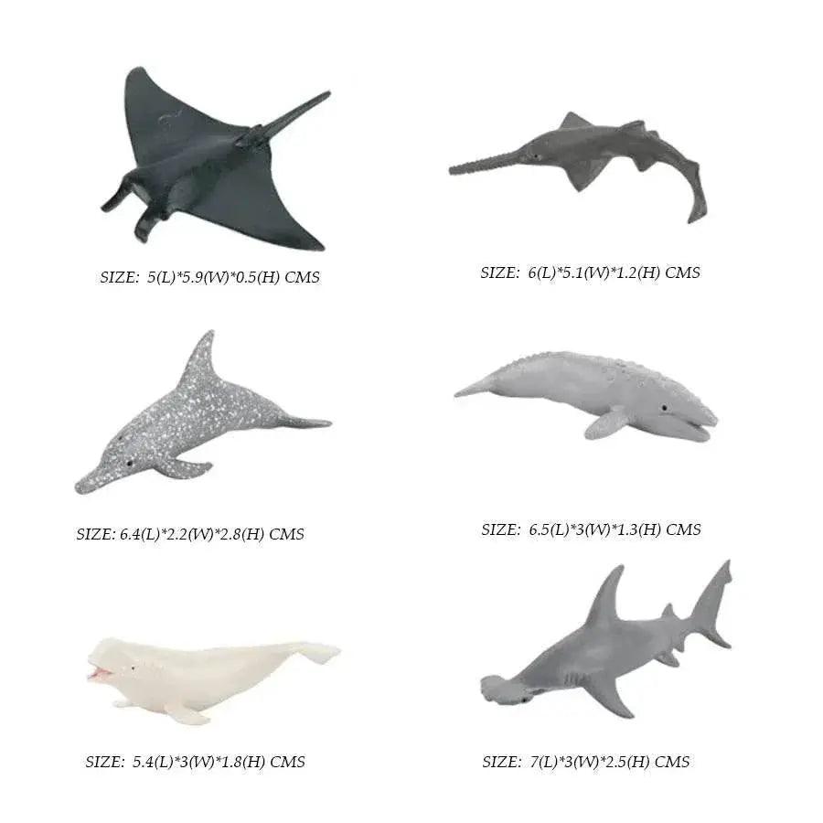  Bright Ocean Life Figurines Mini Plastic Toyland EU -  ToylandEU™