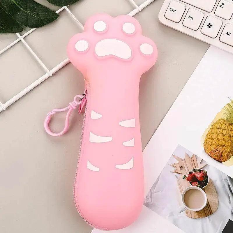  Bright Pencil Case Cat Paw 20x9x4cm Silicone Toyland EU -  ToylandEU™
