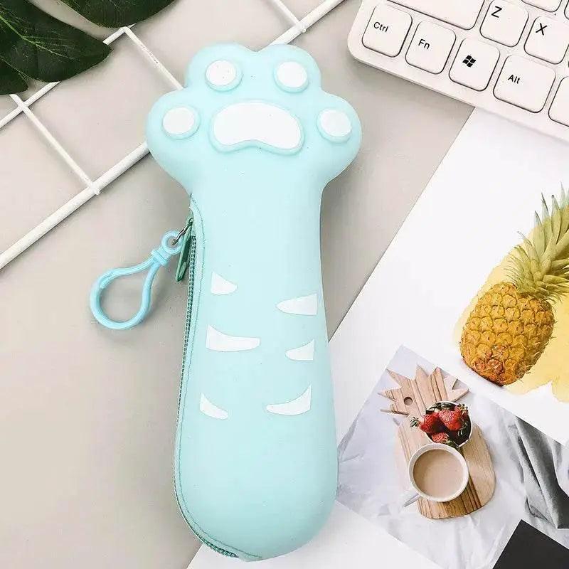  Bright Pencil Case Cat Paw 20x9x4cm Silicone Toyland EU -  ToylandEU™