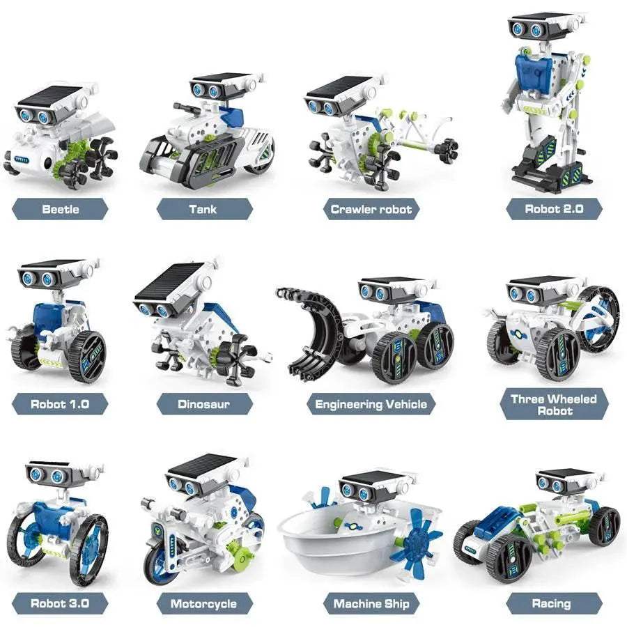  Bright Solar Robot Kit 12 In 1 Educational Toyland EU -  ToylandEU™