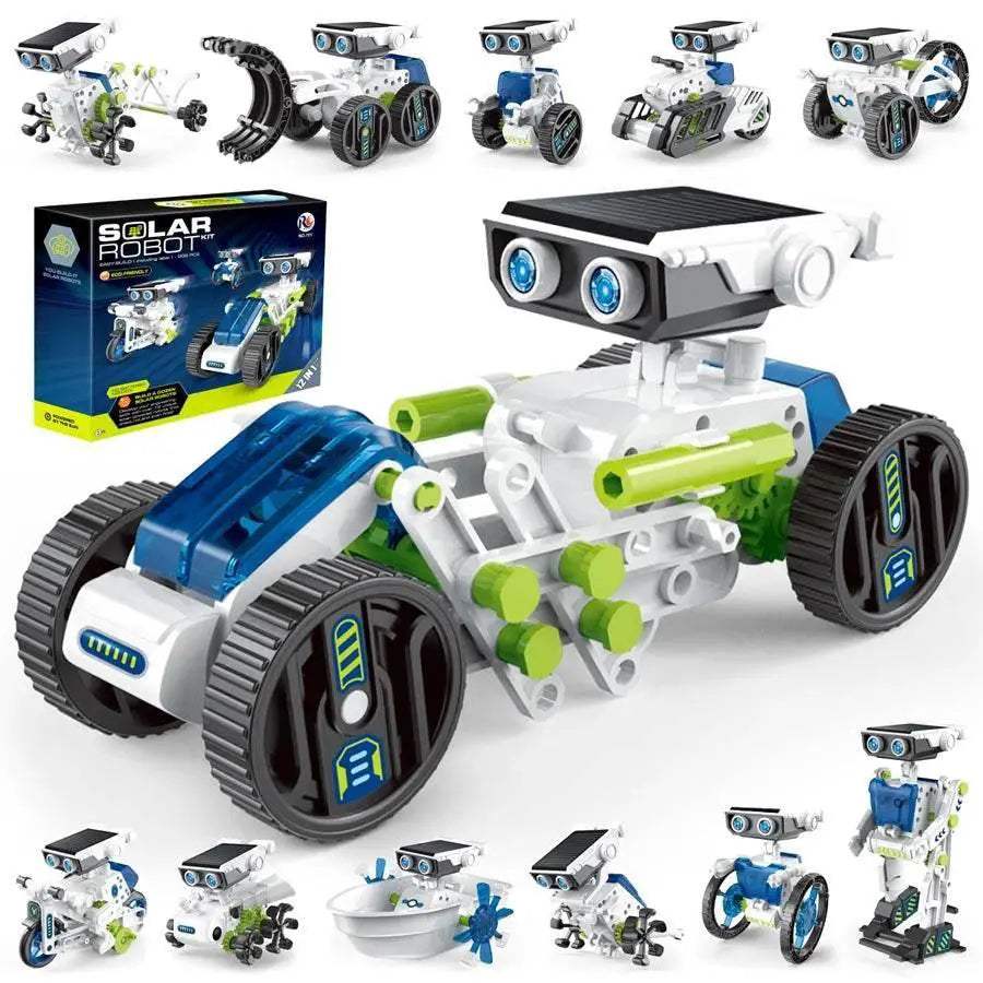  Bright Solar Robot Kit 12 In 1 Educational Toyland EU -  ToylandEU™