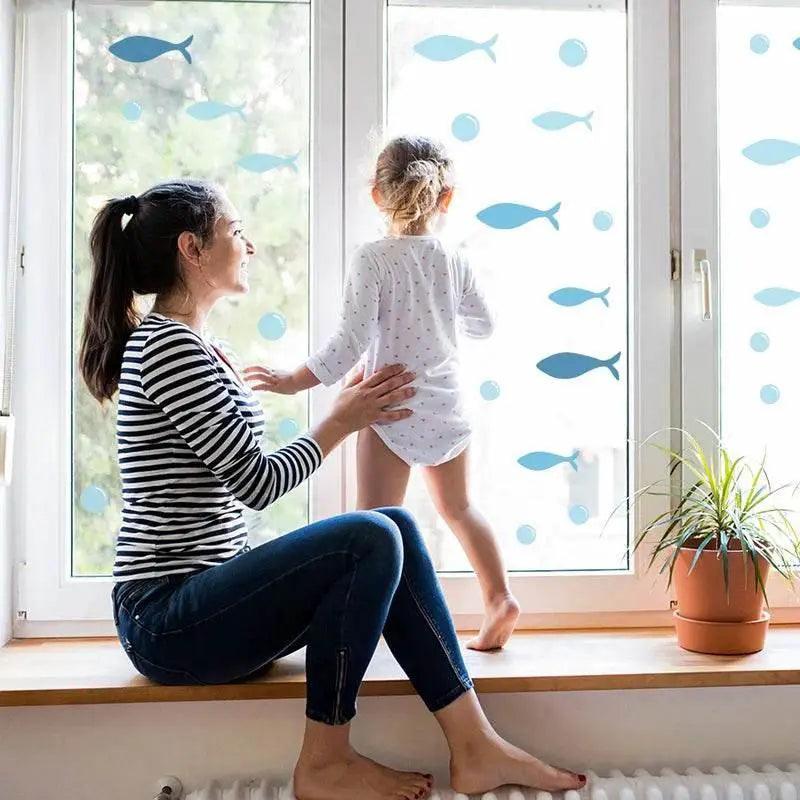  Bright Vinyl Wall Stickers Ocean Scene Toyland EU -  ToylandEU™
