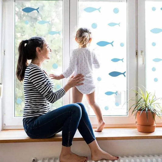  Bright Vinyl Wall Stickers Ocean Scene Toyland EU -  ToylandEU™