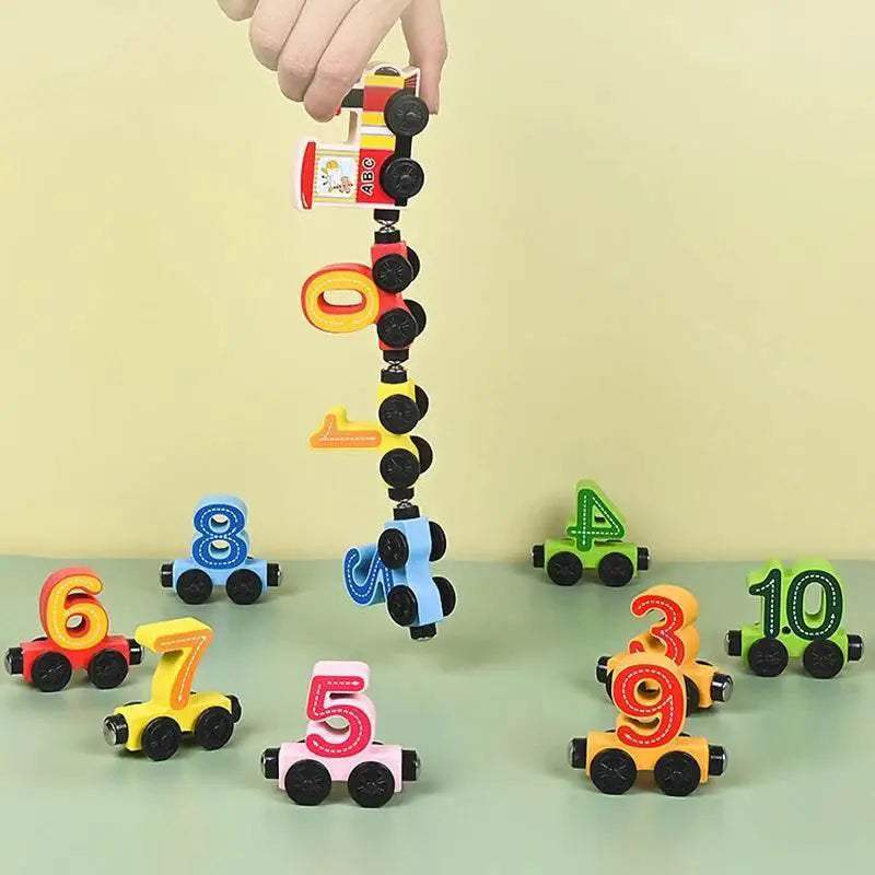  Brightly Colored Montessori Number Train Set - 12 Pieces -  ToylandEU™