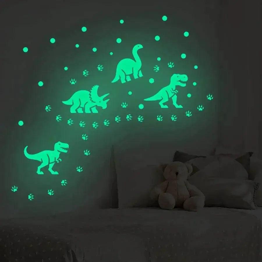  Brilliant Glow Dinosaur Stars Wall Stickers Toyland EU -  ToylandEU™