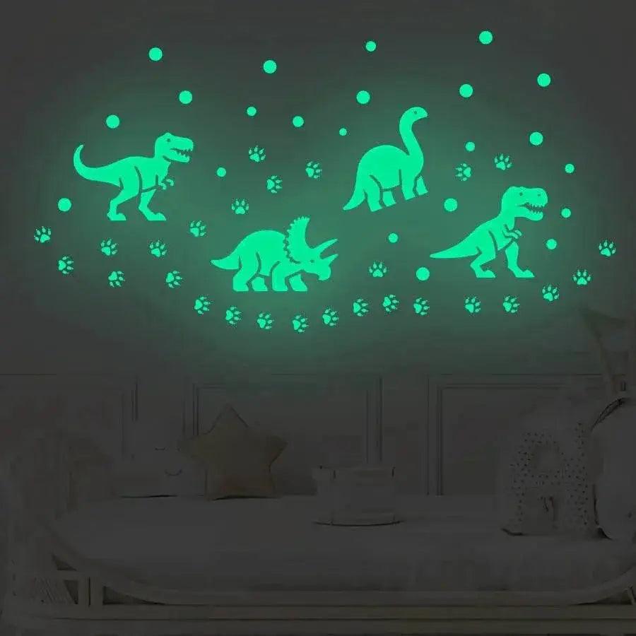  Brilliant Glow Dinosaur Stars Wall Stickers Toyland EU -  ToylandEU™