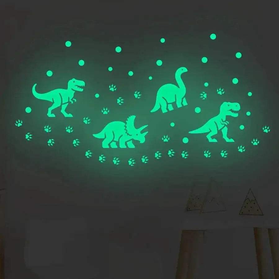  Brilliant Glow Dinosaur Stars Wall Stickers Toyland EU -  ToylandEU™
