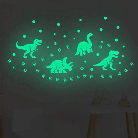  Brilliant Glow Dinosaur Stars Wall Stickers Toyland EU -  ToylandEU™