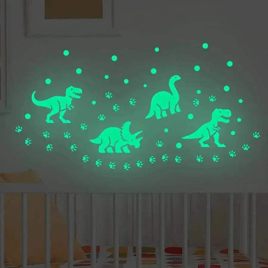  Brilliant Glow Dinosaur Stars Wall Stickers Toyland EU -  ToylandEU™