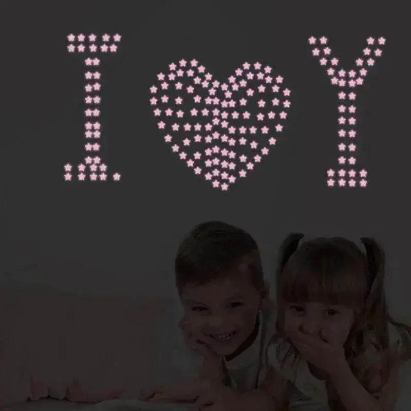  Brilliant Luminous Stars Wall Stickers Toyland EU -  ToylandEU™