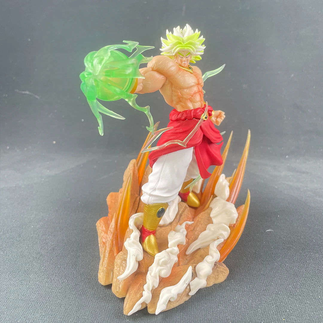 Broly Vs Son Goku Figure, Dragon Ball Z Legedary Super Saiyan Figurine Anime 8in