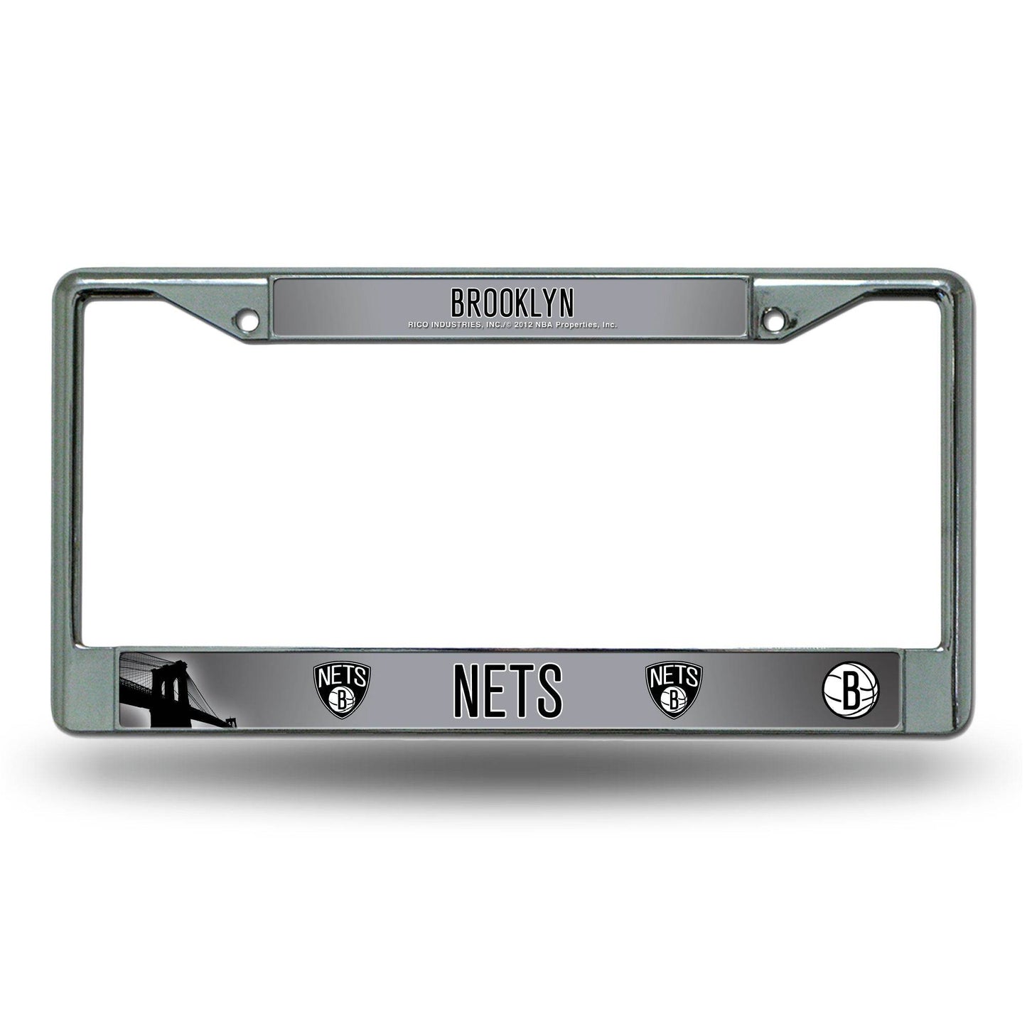 Brooklyn Nets Chrome License Plate Frame Printed Insert - ToylandEU