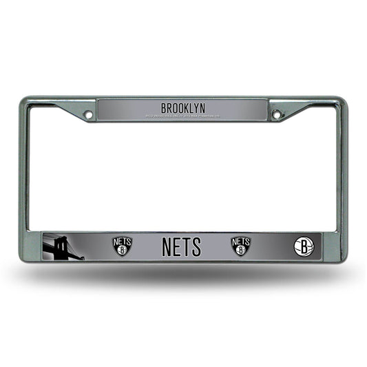 Brooklyn Nets Chrome License Plate Frame Printed Insert - ToylandEU