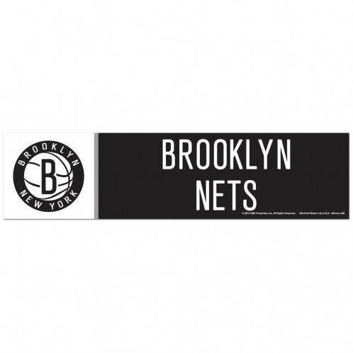 Brooklyn Nets Decal 3x12 Bumper Strip Self Adhesive - ToylandEU
