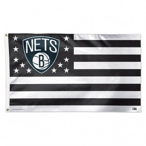 Brooklyn Nets Flag 3x5 Deluxe Style Stars Stripes Design - ToylandEU