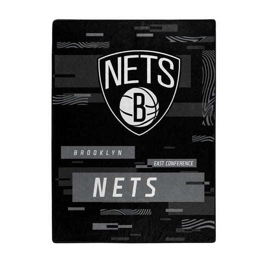 Brooklyn Nets Raschel Blanket Throw Digitize Design 60x80 - ToylandEU