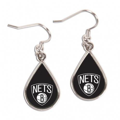 Brooklyn Nets Tear Drop Earrings Special Order Licensed - ToylandEU