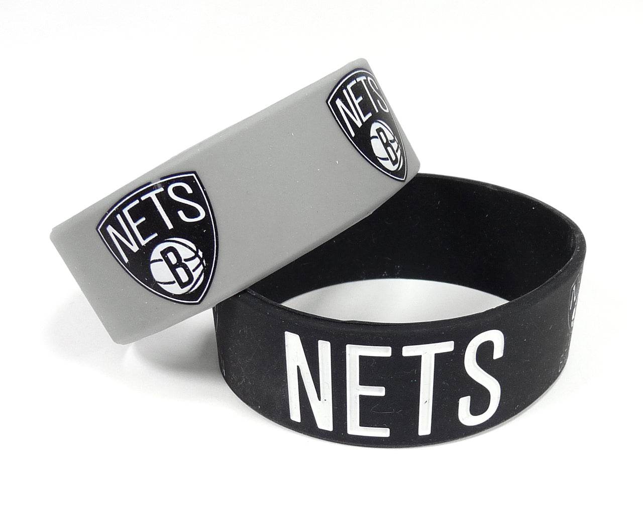 Brooklyn Nets Two Pack Wide Bracelets Officially Licensed - ToylandEU