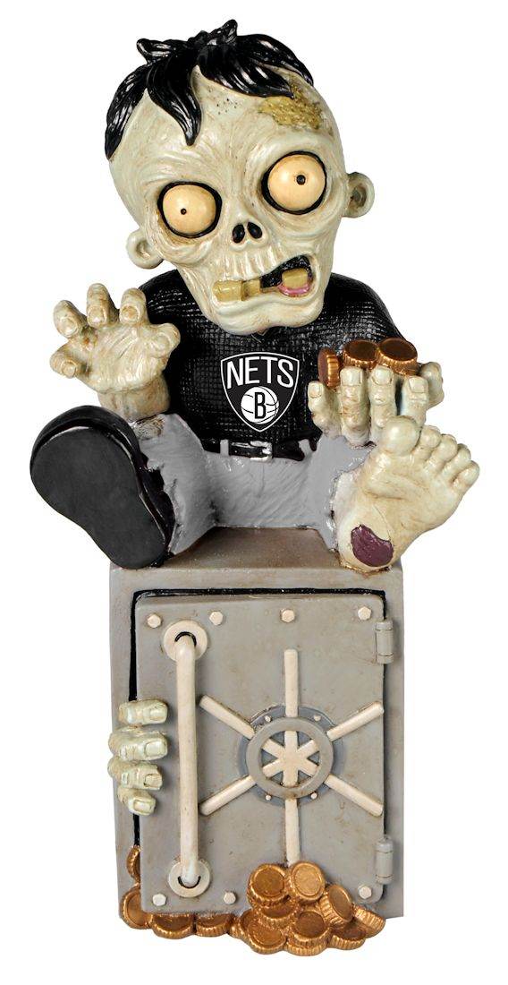 Brooklyn Nets Zombie Figurine Bank Resin Hand Painted - ToylandEU