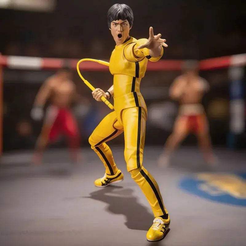 Bruce Lee Articulated Action Figure Yellow Jumpsuit - ToylandEU