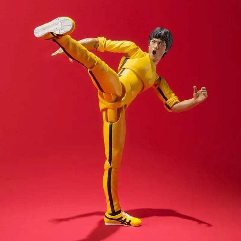 Bruce Lee Articulated Action Figure Yellow Jumpsuit - ToylandEU